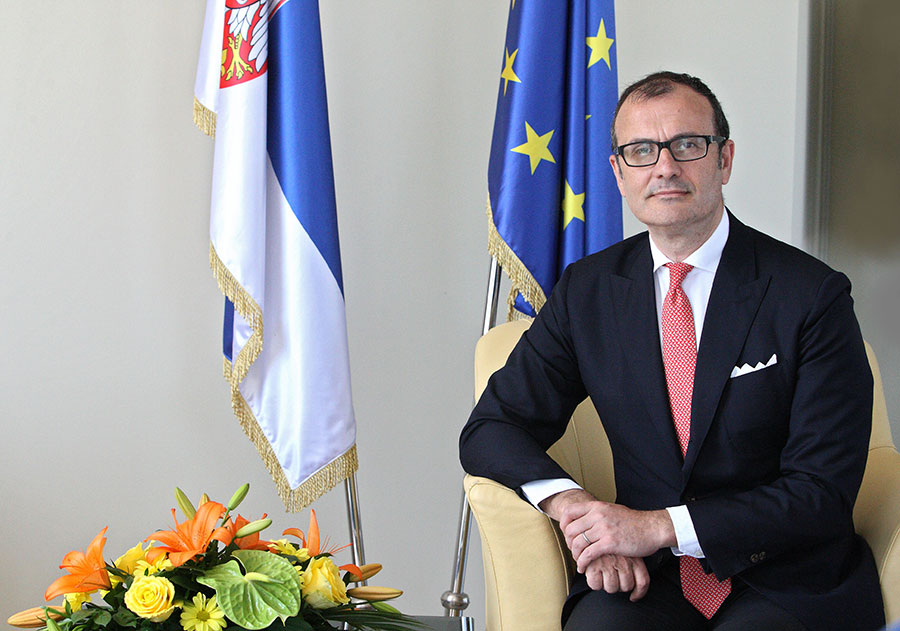 Њ. Е. Сем Фабрици, Амбасадор ЕУ у Србији