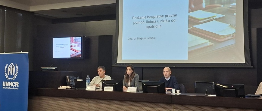 Pružanje besplatne pravne pomoći licima u riziku od apatridije