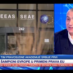 Тaнјуг, гост емисије „Тачно у 15“ директор Ненад Вујић о победи тима Правосудне академије на такмичењу ЕУ тимова у области примене права ЕУ-3