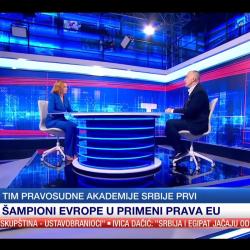 Тaнјуг, гост емисије „Тачно у 15“ директор Ненад Вујић о победи тима Правосудне академије на такмичењу ЕУ тимова у области примене права ЕУ-4
