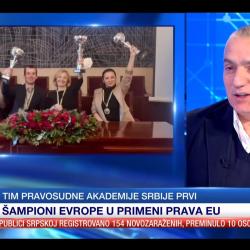Тaнјуг, гост емисије „Тачно у 15“ директор Ненад Вујић о победи тима Правосудне академије на такмичењу ЕУ тимова у области примене права ЕУ-7