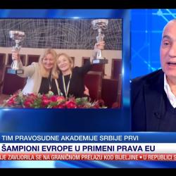Тaнјуг, гост емисије „Тачно у 15“ директор Ненад Вујић о победи тима Правосудне академије на такмичењу ЕУ тимова у области примене права ЕУ-8