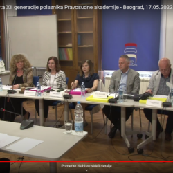ПРЕНОС УЖИВО - у току је УСМЕНИ део пријемног испита за пријем XII генерације полазника Правосудне академије