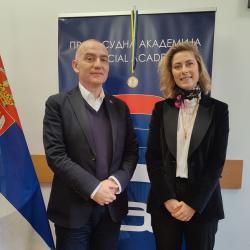 The new Secretary General of the European Judicial Training Network visits the Judicial Academy on 1