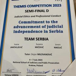 Participation of the Judicial Academy in THEMIS 2023 competition 3