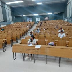 Photo from the written part of the entrance exam in Kragujevac [1]