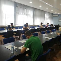 Photo from the written part of the entrance exam in Novi Sad [3]