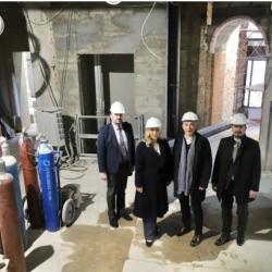 Minister of Justice Maja Popović and Director of the Judicial Academy Nenad Vujić toured the works on the building where the Judicial Academy should be located