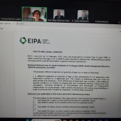 „Улога националног судије у европском правосудном простору; Правосуђе и примена права ЕУ’’ у организацији Правосудне академије Републике Србије и Европског института за јавну управу (ЕИПА) из Луксембурга 7