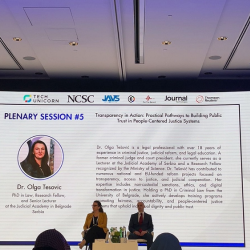 Dr. Olga Tešović, participated in the international conference in Dubai called "Global Perspectives on Court Administration" - picture 1
