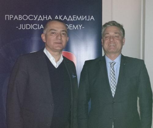 Директор Правосудне академије Ненад Вујић састао се данас са шефом Мисије Савета Европе у Београду, Тобиасом Флесенкемпером