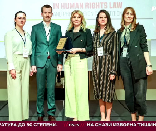 RTS report - The three-member team of the Judicial Academy is the winner of the international competition held in Skopje